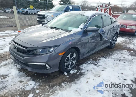 2020 Honda Civic Lx из США, поврежденный, VIN 19XFC2F69LE028125